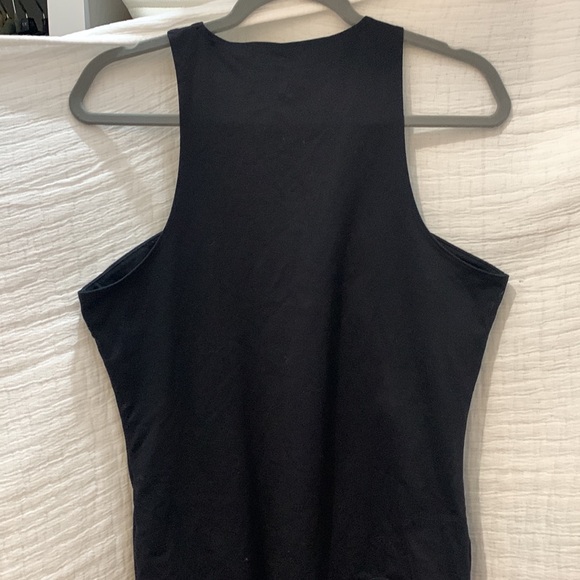 Abercrombie & Fitch High Neck Black Bodysuit Size X Large Soft A&F Never Worn - Picture 3 of 3